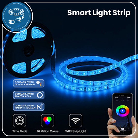 Marrath स्मार्ट मल्टीकलर RGBCW LED स्ट्रिप लाइट।