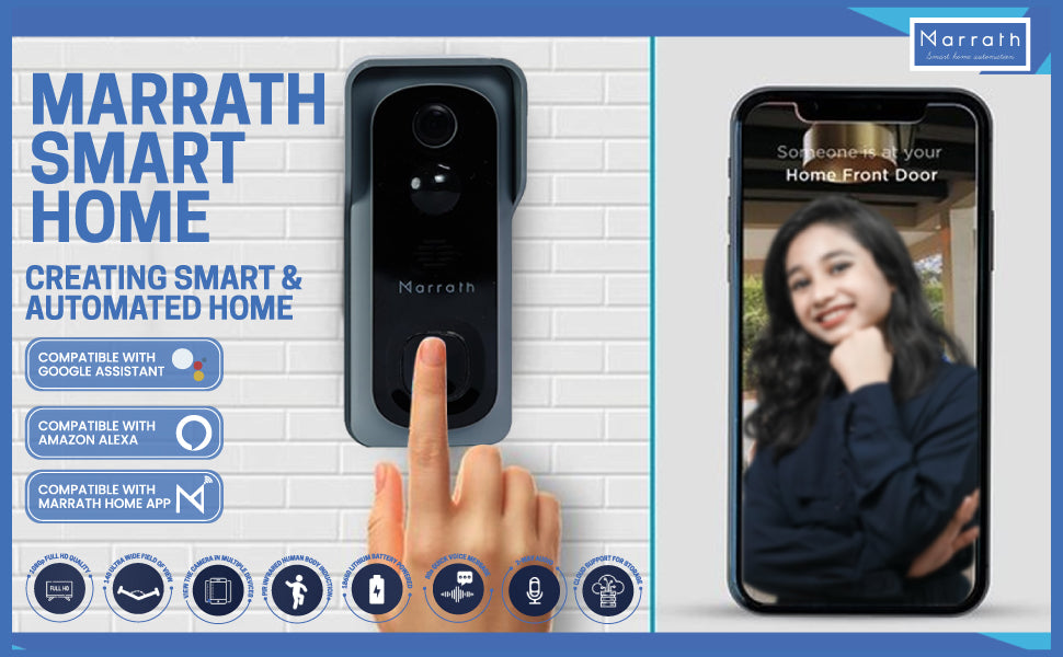 Marrath  Smart Wi-Fi Video Doorbell